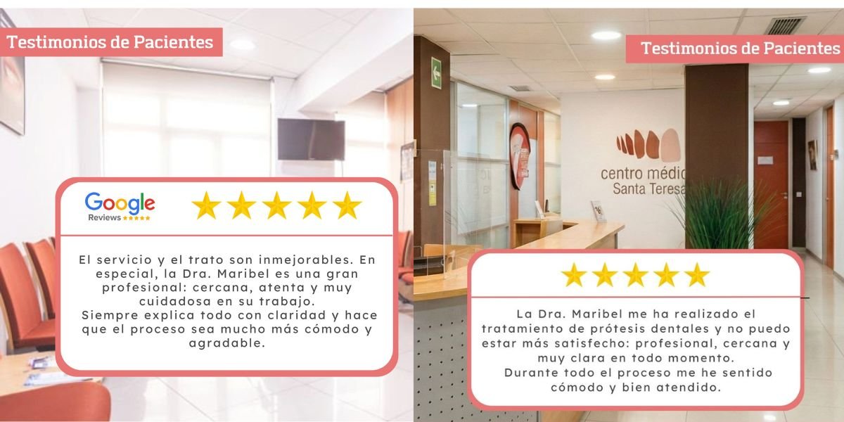Prótesis dentales y seguimiento en Centro Médico Santa Teresa